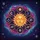 Golden Sleeping Sun Celestial Symbols Mandala - Cosmic Decor Gift for Astrology Lover Spare Tire Cover - 6