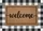 Welcome Script Black Buffalo Plaid Rustic Wood - Farmhouse Home Decor Gift Doormat - 7