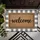 Welcome Script Black Buffalo Plaid Rustic Wood - Farmhouse Home Decor Gift Doormat - 6