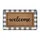 Welcome Script Black Buffalo Plaid Rustic Wood - Farmhouse Home Decor Gift Doormat - 3