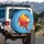 Dynamic Table Tennis Paddle Ping Pong Ball Paint Splatters - Sports Enthusiast Gift Spare Tire Cover - 3