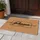 Custom Family Name Black Script Thin Border - Home Decor Gift Doormat - 5