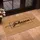 Custom Family Name Black Script Thin Border - Home Decor Gift Doormat - 4