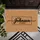 Custom Family Name Black Script Thin Border - Home Decor Gift Doormat - 6