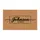 Custom Family Name Black Script Thin Border - Home Decor Gift Doormat - 3