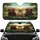 Happy Labrador Dogs Steering Wheel Sun-Drenched Landscape Road Trip - Dog Lover Gift Car Sunshade - 1
