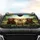 Happy Labrador Dogs Steering Wheel Sun-Drenched Landscape Road Trip - Dog Lover Gift Car Sunshade - 4
