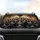 Tuxedo Cats Yellow Eyes Grand Interior Setting - Cat Lover Car Decor Gift Car Sunshade - 4