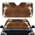 Natural Cowhide Rich Brown Cream Continuous Hide - Car Interior Upgrade for Cow Lover Car Sunshade - 1