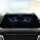 Electric Blue Eyes Winged Eyeliner Dark Mist Smoke Glowing Patterns - Car Interior Upgrade Car Sunshade - 4