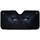 Electric Blue Eyes Winged Eyeliner Dark Mist Smoke Glowing Patterns - Car Interior Upgrade Car Sunshade - 3