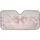 Flowing Pearlescent Sheen Fabric Folds Blush Pink Ribbons Bows Car Interior Upgrade Car Sunshade - 3