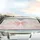 Flowing Pearlescent Sheen Fabric Folds Blush Pink Ribbons Bows Car Interior Upgrade Car Sunshade - 5
