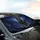 German Shepherd Dog Portrait Twilight Sky - Road Trip Dog Lover Gift Car Sunshade - 6