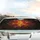 Deep Red Orange Purple Autumn Maple Oak Leaves Car Sunshade - 5