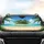 Lush Tropical Island Palm Trees Pristine Sandy Beach Ocean Sky Car Interior Upgrade Car Sunshade - 4