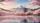 Mount Fuji Japanese Pagoda Cherry Blossom Lake Mist Sky Car Sunshade - 7