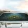 Green Tree Frogs Jungle Butterflies Dark Forest Foliage - Car Interior Decor Gift Car Sunshade - 5