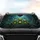 Green Tree Frogs Jungle Butterflies Dark Forest Foliage - Car Interior Decor Gift Car Sunshade - 4