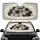 Peeking Cats Furry Faces Wall Paw Prints - Cat Lover Car Decor Gift Car Sunshade - 1