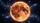 Majestic Glowing Orange Full Moon Sparkling Stars Celestial Night - Travel Essentials Space Lover Gift Car Sunshade - 7