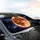 Majestic Glowing Orange Full Moon Sparkling Stars Celestial Night - Travel Essentials Space Lover Gift Car Sunshade - 6