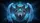 Grey Wolf Head Golden Eyes Cyan Diamond Ethereal Wings - Wildlife Lover Fantasy Gift Car Sunshade - 7