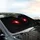 Fiery Red Eyes Colossal Unseen Presence - Fantasy Creature Lover Gift Car Sunshade - 6