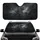 Leopard Spots Textured Fur Ethereal Mist Blurred Foliage - Wildlife Lover Gift Car Sunshade - 1