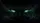 Powerful Shadowy Creature Piercing Emerald Eyes Intense Glow - Mystical Fantasy Decor Gift Car Sunshade - 7