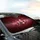 Deep Crimson Glistening Water Droplets - Car Decor Gift Car Sunshade - 6