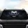 Polished Bone Skull Iridescent Eyes - Dark Fantasy Art Gift Car Sunshade - 4