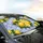 Yellow Lemons Green Leaves Portuguese Azulejo Tiles - Kitchen Lovers Car Decor Gift Car Sunshade - 6