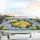 Yellow Lemons Green Leaves Portuguese Azulejo Tiles - Kitchen Lovers Car Decor Gift Car Sunshade - 5