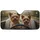 Yorkshire Terriers Golden Sunlight Interior - Road Trip Dog Lover Gift Car Sunshade - 3