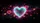 Neon Chalk Sketch Glowing Hearts Cosmic Energy Streaks - Auto Interior Decor Gift Car Sunshade - 7