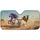 Startled Purple Horse Shocked Yaks Camel Driving Desert Dunes - Animal Lover Gift Car Sunshade - 3