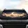 Crescent Moon Stars Clouds Nebulae Stardust Cosmic Night Sky - Car Decor Gift Car Sunshade - 4