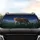 Majestic Spotted Leopard Dewy Grass Glowing Highlights Twilight Sky - Wildlife Lover Gift Car Sunshade - 4
