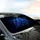 Midnight Blue Roses Luminous Petals Starlight Cosmic Nebulae - Vehicle Decor Gift Car Sunshade - 6