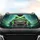 Smiling Green Tree Frog Golden Eyes Luminous Teal Scene - Wildlife Lover Gift Car Sunshade - 4