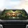 Four Smiling Cats Vintage Car Scenic Drive - Lush Green Forest Road Trip Gift for Drivers Car Sunshade - 4