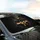 Regal Golden Crown Tufted Leather Gold Ribbon Luxury Auto Gift Car Sunshade - 6