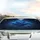 Deep Blue Cosmic Swirling Nebula Cloud Formations - Everyday Travel Essentials Car Sunshade - 5