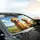 Golden Retrievers Smiling Red Bandana Steering Wheel Adventure Drive - Dog Lover Gift Car Sunshade - 6