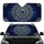 Mandala Flower Deep Blue Glitter Gold Filigree Glowing Gem - Car Decor Gift Car Sunshade - 1