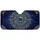 Mandala Flower Deep Blue Glitter Gold Filigree Glowing Gem - Car Decor Gift Car Sunshade - 3