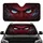 Angry Eyes Thick Eyebrows Scratched Metal - Car Decor Gift Car Sunshade - 1