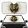 Majestic Lion Head Voluminous Mane Intense Gaze Medallion Smoke Swirls - Wildlife Lover Gift Car Sunshade - 1