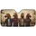 Realistic Horse Head Figures in Casual Clothing Laughing - Travel Essentials Gift Car Sunshade - 3